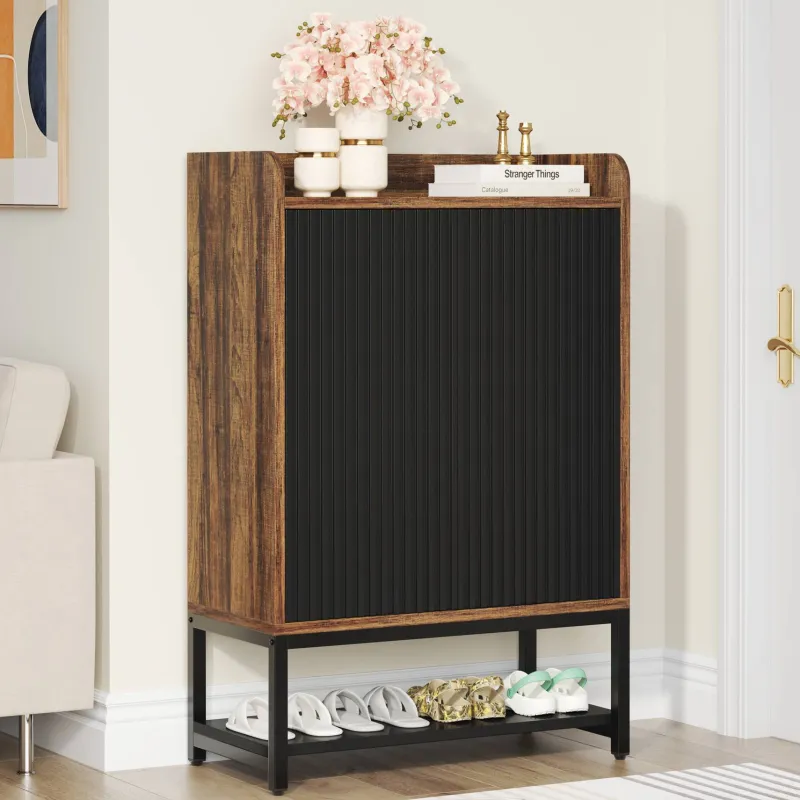 Tribesigns Shoe Racks & Cabinets|Shoe Racks & Cabinets*Shoe Cabinet, 5-Tier Shoe Rack Organizer with Doors for Entryway