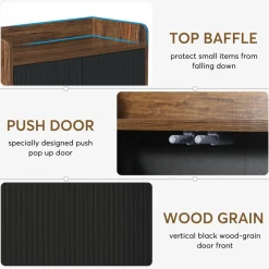 Tribesigns Shoe Racks & Cabinets|Shoe Racks & Cabinets*Shoe Cabinet, 5-Tier Shoe Rack Organizer with Doors for Entryway