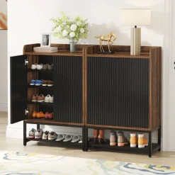 Tribesigns Shoe Racks & Cabinets|Shoe Racks & Cabinets*Shoe Cabinet, 5-Tier Shoe Rack Organizer with Doors for Entryway