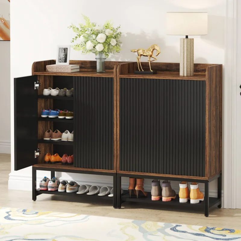 Tribesigns Shoe Racks & Cabinets|Shoe Racks & Cabinets*Shoe Cabinet, 5-Tier Shoe Rack Organizer with Doors for Entryway