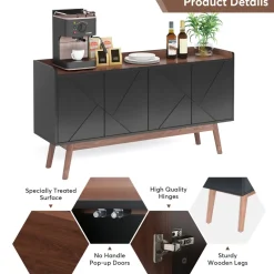 Tribesigns Sideboards & Buffets|Sideboards & Buffets*Sideboard Buffet, 55