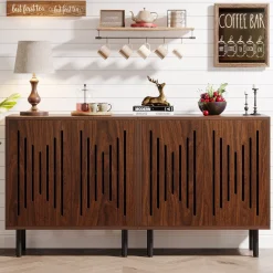 Tribesigns Sideboards & Buffets|Sideboards & Buffets*Sideboard Buffet, Set of 2 Storage Cabinet with Adjustable Shelves