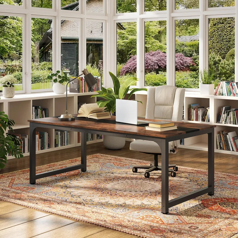 Tribesigns Desks*Simple Conference Table, Rectangular Meeting Table Computer Desk