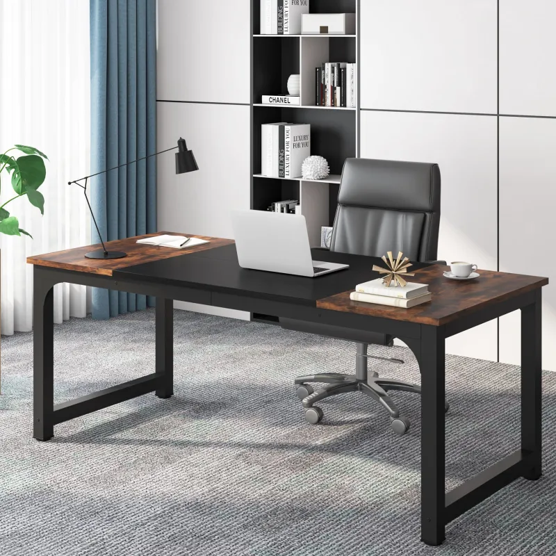 Tribesigns Desks*Simple Conference Table, Rectangular Meeting Table Computer Desk