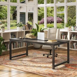 Tribesigns Desks*Simple Conference Table, Rectangular Meeting Table Computer Desk