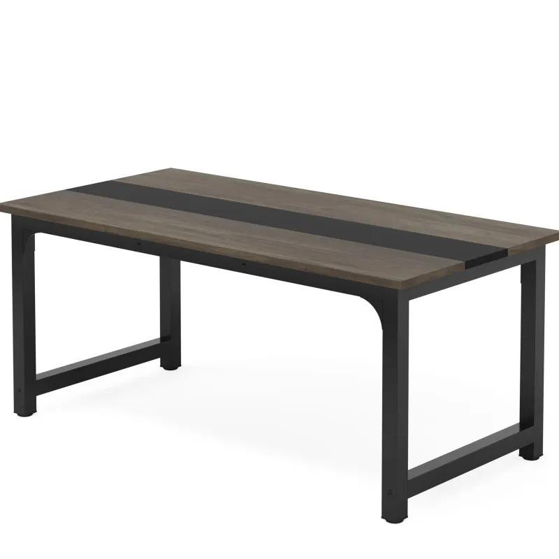 Tribesigns Desks*Simple Conference Table, Rectangular Meeting Table Computer Desk