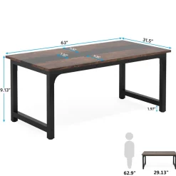 Tribesigns Desks*Simple Conference Table, Rectangular Meeting Table Computer Desk