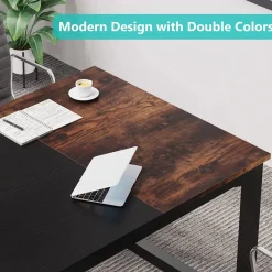 Tribesigns Desks*Simple Conference Table, Rectangular Meeting Table Computer Desk