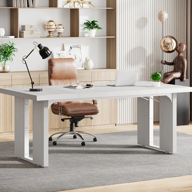 Tribesigns Desks*Simple Executive Desk, 70.9" Computer Desk Meeting Table for Home Office