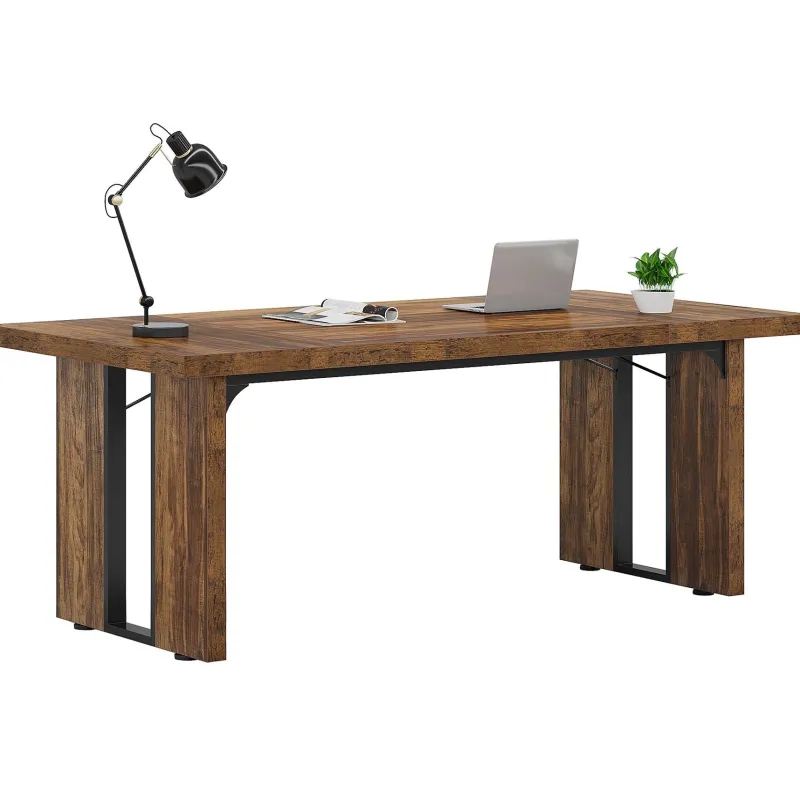 Tribesigns Desks*Simple Executive Desk, 70.9" Computer Desk Meeting Table for Home Office