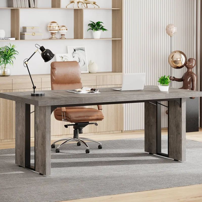 Tribesigns Desks*Simple Executive Desk, 70.9" Computer Desk Meeting Table for Home Office
