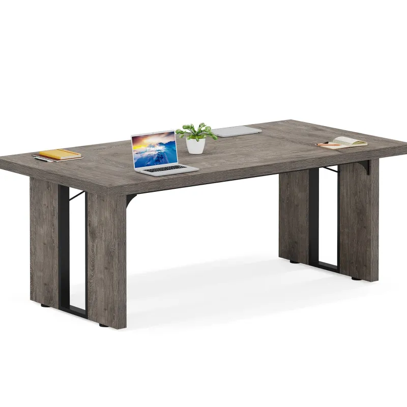 Tribesigns Desks*Simple Executive Desk, 70.9" Computer Desk Meeting Table for Home Office