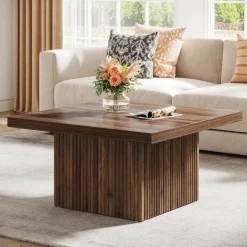 Tribesigns Coffee Tables*Square Coffee Table, 31.5-Inch Wood Center Table Cocktail Table