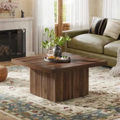 Tribesigns Coffee Tables*Square Coffee Table, 31.5-Inch Wood Center Table Cocktail Table