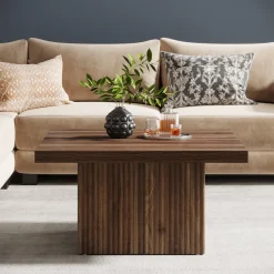 Tribesigns Coffee Tables*Square Coffee Table, 31.5-Inch Wood Center Table Cocktail Table