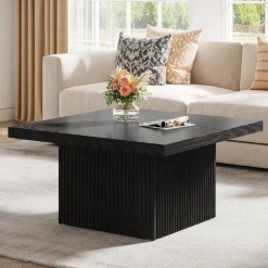 Tribesigns Coffee Tables*Square Coffee Table, 31.5-Inch Wood Center Table Cocktail Table