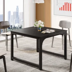 Tribesigns Desks*Square Conference Table, Small Meeting Seminar Table Meeting Room Table