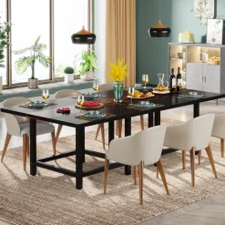 Tribesigns Dining Tables*Square Dining Table, Farmhouse 39
