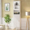 Tribesigns Bookcases & Bookshelves|Bookcases & Bookshelves*Storage Cabinet, 67’’ Bathroom Cabinet with 2 Doors and 6 Shelves
