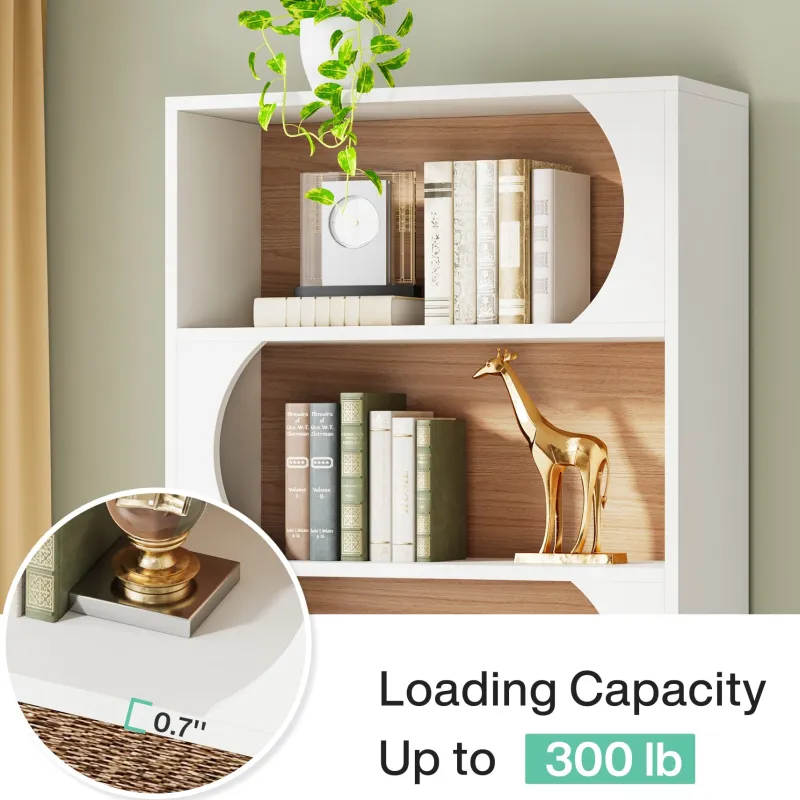 Tribesigns Bookcases & Bookshelves|Bookcases & Bookshelves*5-Tier Bookcase, 71" Wood Etagere Bookshelf with Storage Shelves
