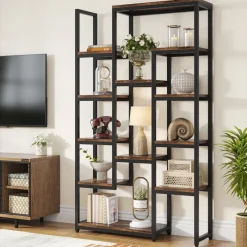 Tribesigns Bookcases & Bookshelves|Bookcases & Bookshelves*6-Tier Bookshelf 70.9 inch Tall Bookcase, 12-Shelf Display Shelves