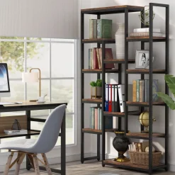 Tribesigns Bookcases & Bookshelves|Bookcases & Bookshelves*6-Tier Bookshelf 70.9 inch Tall Bookcase, 12-Shelf Display Shelves