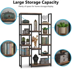 Tribesigns Bookcases & Bookshelves|Bookcases & Bookshelves*6-Tier Bookshelf 70.9 inch Tall Bookcase, 12-Shelf Display Shelves