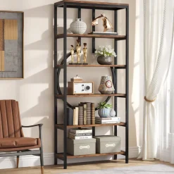 Tribesigns Bookcases & Bookshelves|Bookcases & Bookshelves*6-Tier Bookshelf, 70.9" Industrial Bookcase Display Shelf
