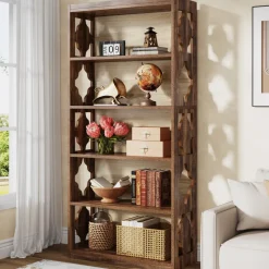 Tribesigns Bookcases & Bookshelves|Bookcases & Bookshelves*6-Tier Bookshelf, 70-Inch Wood Bookcase with Storage Shelves