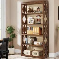 Tribesigns Bookcases & Bookshelves|Bookcases & Bookshelves*6-Tier Bookshelf, 70-Inch Wood Bookcase with Storage Shelves