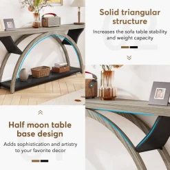 Tribesigns Console Tables|Console Tables*2-Tier Console Table, 70.9