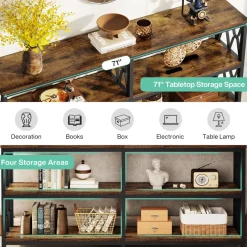 Tribesigns Console Tables|Console Tables*3-Tier Console Table, 70.9