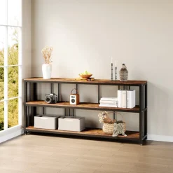 Tribesigns Console Tables|Console Tables*3-Tier Console Table, 70.9" Long Sofa Table Behind Couch