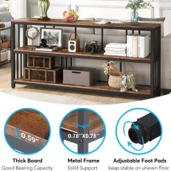 Tribesigns Console Tables|Console Tables*3-Tier Console Table, 70.9