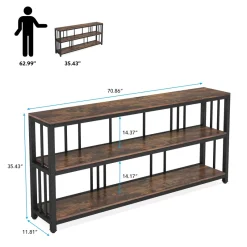 Tribesigns Console Tables|Console Tables*3-Tier Console Table, 70.9