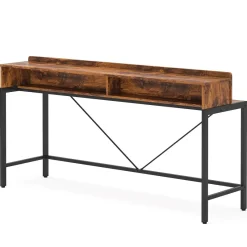 Tribesigns Console Tables|Console Tables*2-Tier Console Table, 70.9" Sofa Hallway Table with Open Shelves