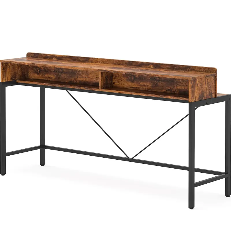 Tribesigns Console Tables|Console Tables*2-Tier Console Table, 70.9" Sofa Hallway Table with Open Shelves