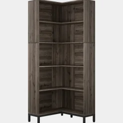 Tribesigns Corner Shelves|Corner Shelves*6-Tier Corner Bookcase, 71 inch L-Shaped Etagere Bookshelf