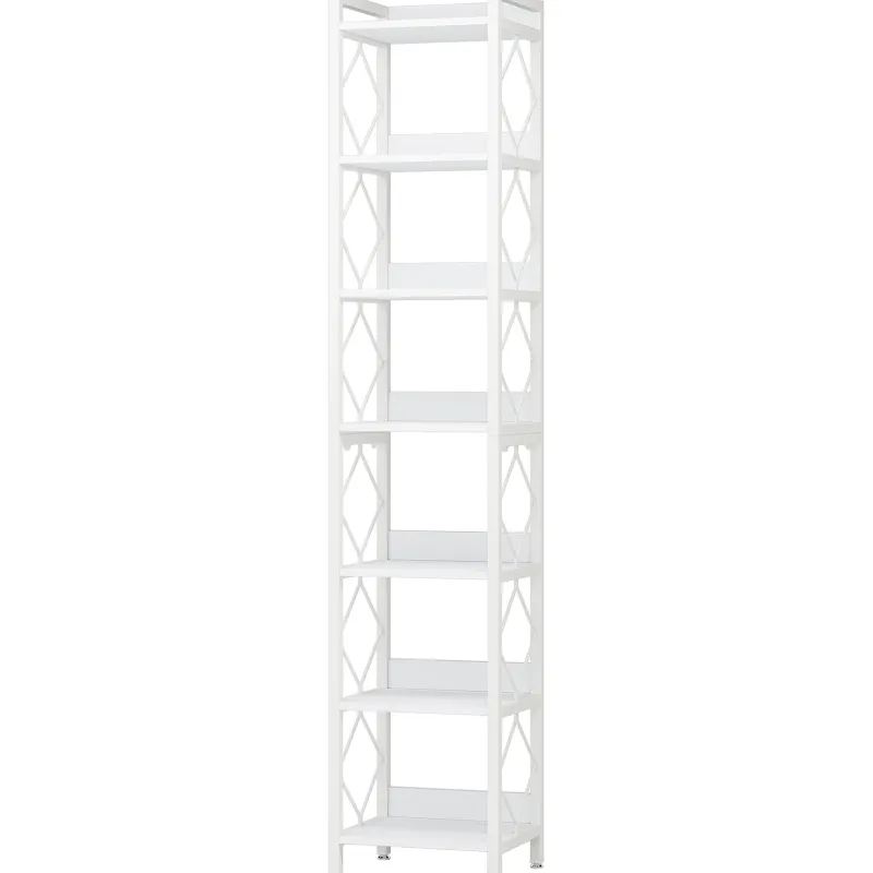 Tribesigns Corner Shelves|Corner Shelves*7-Tier Corner Shelf, 78.7" Narrow Bookshelf Corner Bookcase
