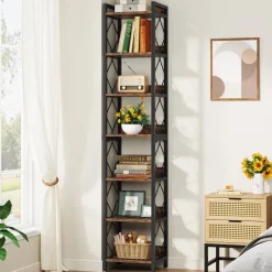 Tribesigns Corner Shelves|Corner Shelves*7-Tier Corner Shelf, 78.7