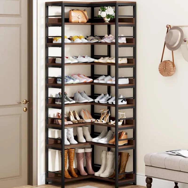 Tribesigns Shoe Racks & Cabinets|Shoe Racks & Cabinets*9-Tier Corner Shoe Rack, Freestanding Shoe Storage Shelf
