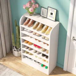 Tribesigns Shoe Racks & Cabinets|Shoe Racks & Cabinets*8-Tier Shoe Rack, Wooden Shoe Shelf Shoe Storage Cabinet