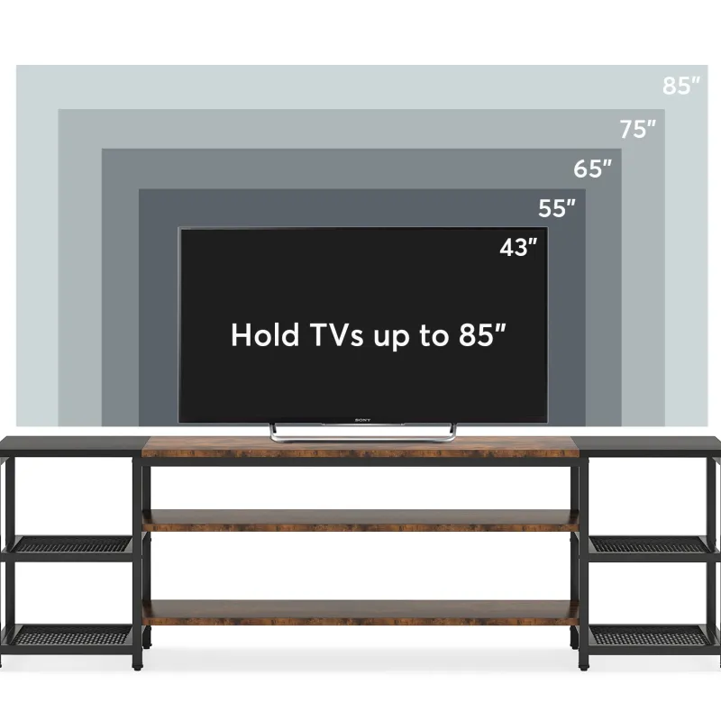 Tribesigns Tv Stands*TV Stand, 3-Tier Media Entertainment Center for TV up to 85"