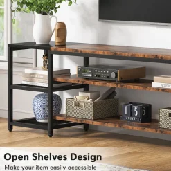Tribesigns Tv Stands*TV Stand, 3-Tier Media Entertainment Center for TV up to 85