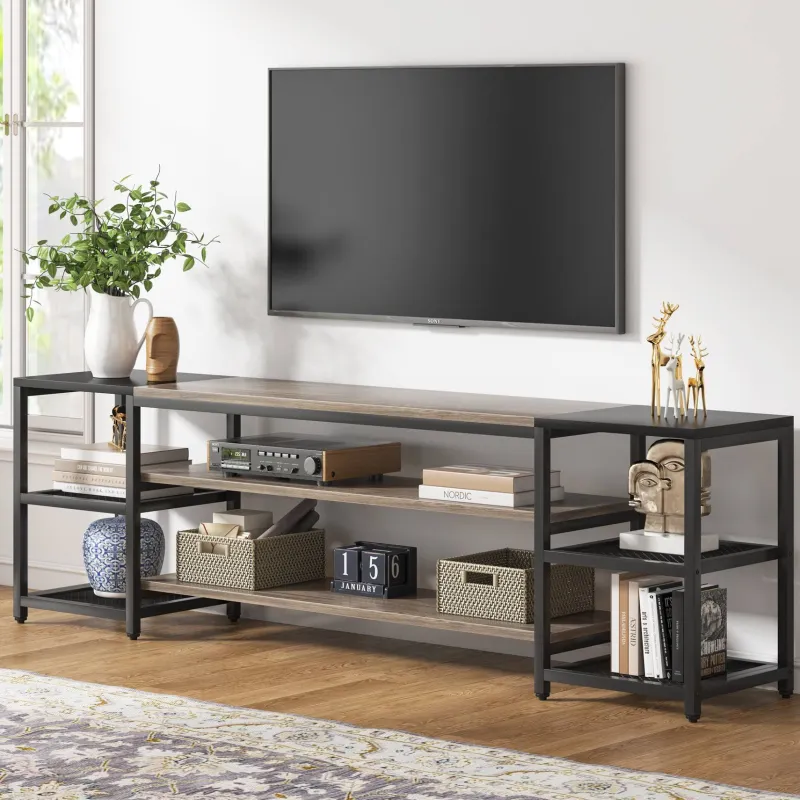 Tribesigns Tv Stands*TV Stand, 3-Tier Media Entertainment Center for TV up to 85"