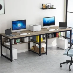 Tribesigns Desks*Two Person Desk, 78.7