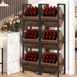 Tribesigns Wine Racks|Wine Racks*Wine Rack, 3 Tier Freestanding Wine Storage Stand