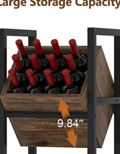 Tribesigns Wine Racks|Wine Racks*Wine Rack, 3 Tier Freestanding Wine Storage Stand