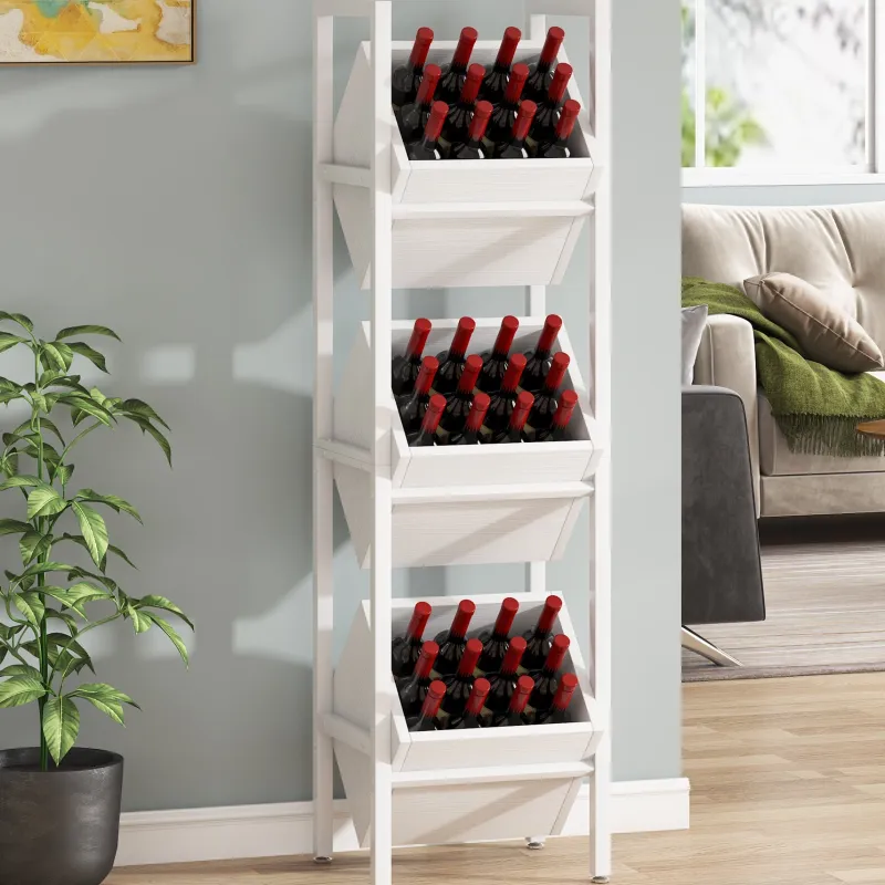 Tribesigns Wine Racks|Wine Racks*Wine Rack, 3 Tier Freestanding Wine Storage Stand