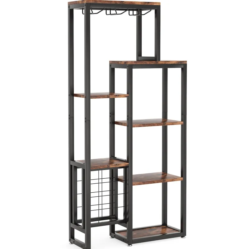 Tribesigns Wine Racks|Wine Racks*Wine Rack, 5-Tier Freestanding Wine Display Shelf